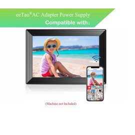 eeTao 5V 2A AC/DC Adapter Compatible with LOOFII N-2 N2 P102 P202 P100 10.1" WiFi 16GB Storage 1280x800 IPS HD Touch Screen Digital Picture Frame DC5V 2.0V 5VDC 2000mA 5.0V Power Supply Cord Cable