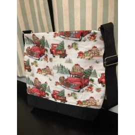Handmade Christmas Quilted Crossbody Bag
