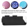 Pocket Microscope 60-100X Zoom Portable Zoom LED Illuminated Mini Magnifier