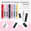 Kewjug 2 Pack Refillable Mini Perfume Atomizer Bottle，Portable Separate Bottles，Travel