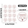 Alynta Thanks for Celebrating with Me Stickers 120Pcs 1.6 Inch