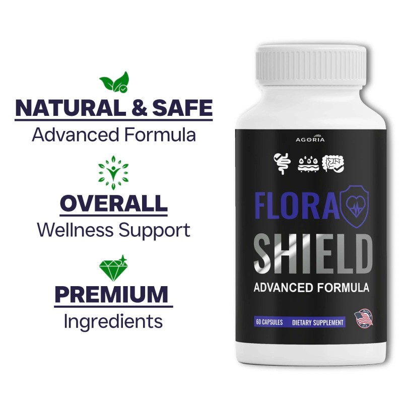 (1 Pack) Flora Shield Capsules, Supports Gut & Digestive Health