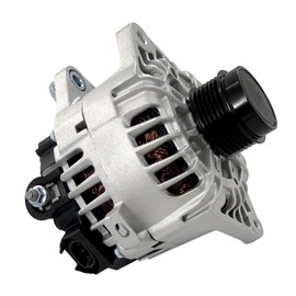 373002B760 12V 110A Alternator Replacement Compatible with Hyundai V-eloster 1.6L 2013 2014 2015 2016 2017, Kia Forte Koup Forte5 Rio Soul 2012-2017, CW, 6-GroovePulley, Replace# 37300-2B760 2616559