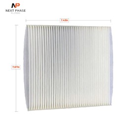 Cabin Air Filter Replacement - Pack of 1 - Made in USA - Compatible with 2012-19 Fiat 500 1.4L & Electric, 2017-19 500 Abarth & 500C 1.4L, 2016-19 500C 1.4L - Replaces O.E. 68096453AA