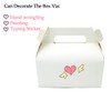 NICEWAY 30 Pack White Gable Gift Boxes Recycled Kraft Gift