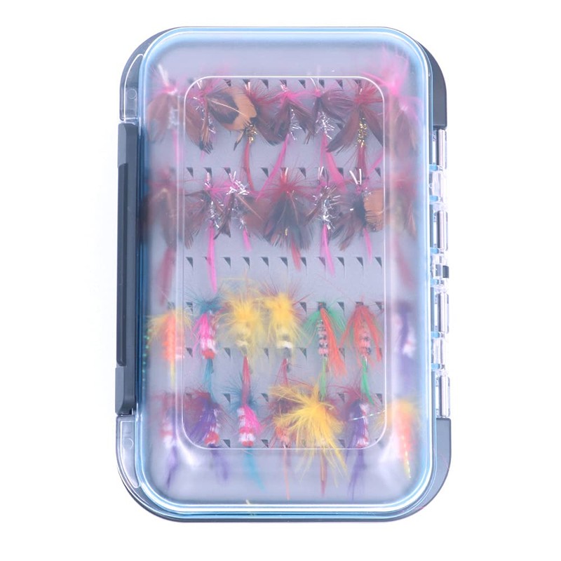 ANCLLO 64 Piece Fly Fishing Set with Double Sided Waterproof