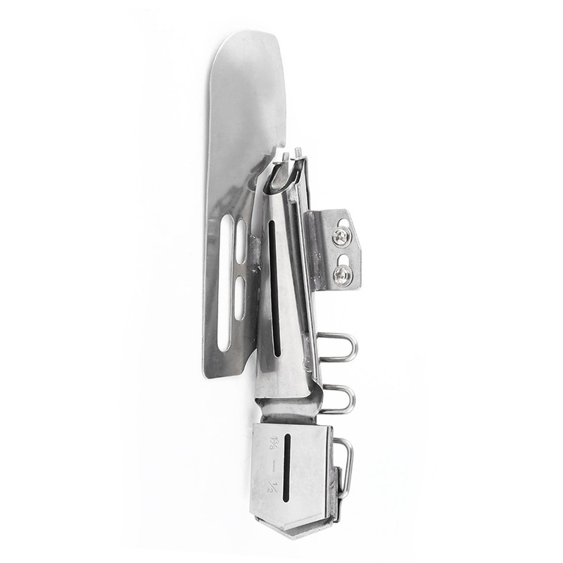 Luatoxry Sewing Machine Folder, 1-3/8in-1/2in Binding Attachment Folder, Metal Binding