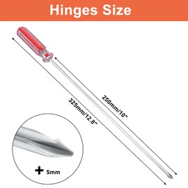 Piutouyar 10 Inch Phillips Screwdriver, Extra Long Shaft Cross Head Screwdriver #1 Magnetic Tip Screwdrivers Long Screwdriver for Repair Home Improvement