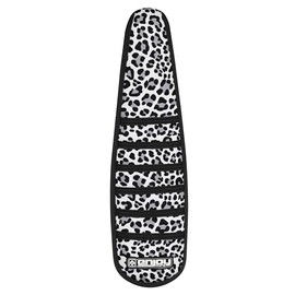 Enjoy Mfg Ribbed Seat Cover - Compatible Fit for Super73 Z-Series, Z1, ZX & Z Miami eBike - Leopard top Ribbed - #378 (Black Sides/Leopard top/Black Ribs)