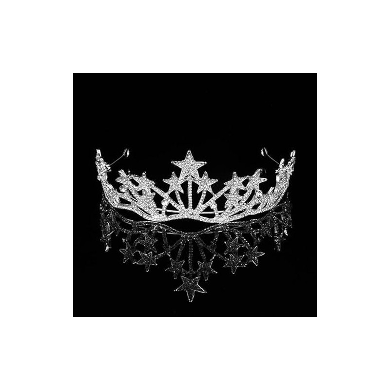Star Shaped Rhinestone Crowns Bridal Crowns Tiaras Bridal Headpiece for