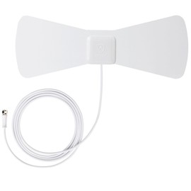 ANTOP 30 Miles Digital TV Antenna Indoor Directional UHF VHF Reception and 10 Feet High Performance Coax Cable