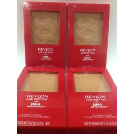 REVLON 4 X Revlon Age Defying with DNA Advantage Powder, DEEP #25- New & Sealed Compact