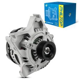 PHILTOP Alternator Compatible with Ford F-150 2009-2010 4.6L High Amp Alternators Replace 11368N 12V 135Amp CW S6 6-Groove Pulley