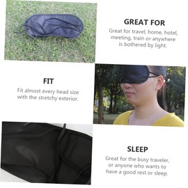 KOMBIUDA 12pcs Shading Eye Masks Comfortable Travel Sleep Masks for Use for Men Women Boys and Girls Blocks Light for Better Sleep for Camping Home