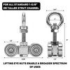4 Wheels Trolley Assembly Rollers, 4 Bearings Trolley Assembly for