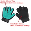 1 Pair Reusable Pet Hair Remover Gloves,Gentle Pet Shedding Glove