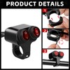 SOLLON 7/8” Waterproof Switch Motorcycle ATV Light Bar Switch 22mm