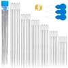 Ybxjges 60Pcs Large Eye Sewing Needles for Leather, 6 Sizes