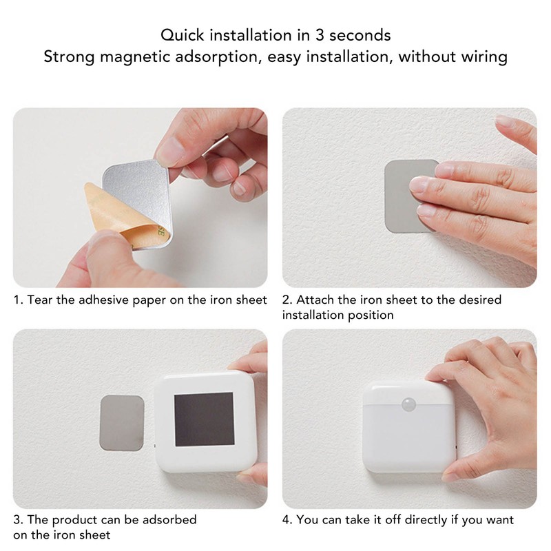 Motion Sensor Dimmable Night Light Two Colors Bedside Induction Lamp