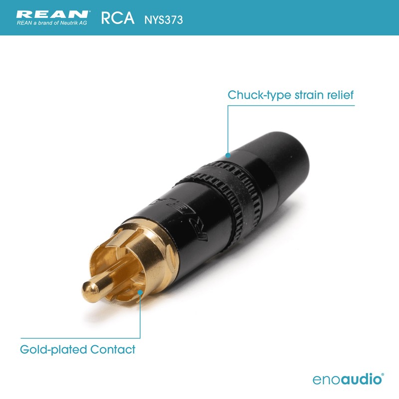 enoaudio Mogami 2534 Quad Professional Studio Cable, Neutrik Gold RCA