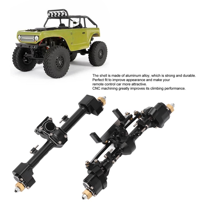 RC Car Metal Complete Front Rear Portal Axle Set Assembly
