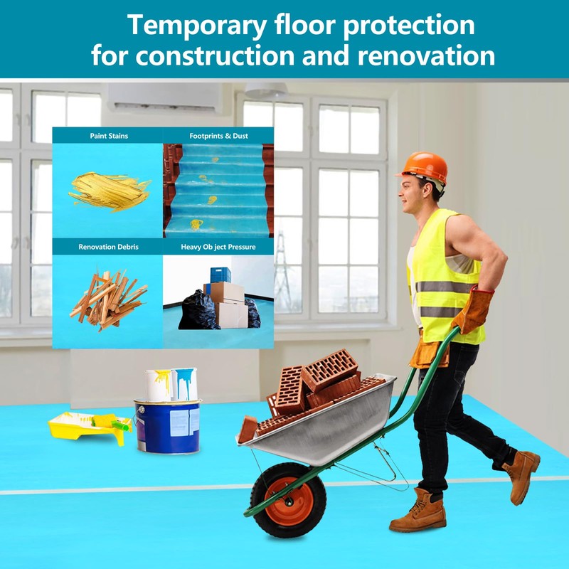 Temporary Floor Protection 39.5’’ x 50’, Floor Protection Film for