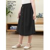 GORLYA Girls A-Line Elastic High Waist Pleated Swing Maxi Skirt