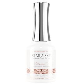 KIARA SKY Gel Polish PlatinumFX | Reflective Glitter with sparkle foil effect 15ml | Rose Bold (rose gold)