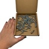 Pack of 50 DIN 7981 Galvanised Steel 4.5 x 25