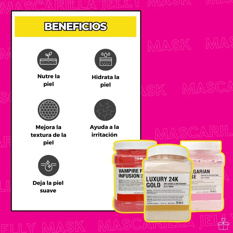 Mascarilla Facial Jelly Mask 650g Hidratante En Polvo
