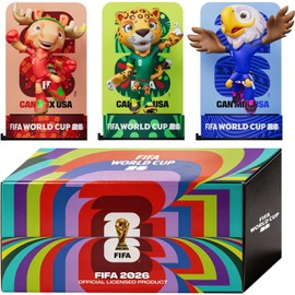 10cm Tournament Mascot Collectible Figures Set of 3 – Premium Maple, Zayu & Clutch Character Dolls, Commemorative Football Miniatures for Sports Fan Desktop 