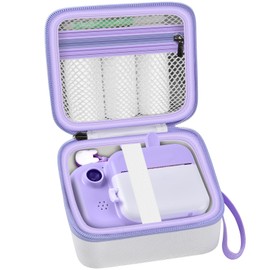 PAIYULE Kid Camera Case Compatible with ESOXOFFORE for Dylanto for PROGRACE for GKTZ Instant Camera for Kids Digital Video Cameras Storage Holder Bag Camera And Print Paper(Box Only) (White)