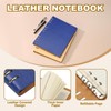 PATIKIL B5 Refillable Leather Notebook, 9 Ring Hardcover Binder Notebook