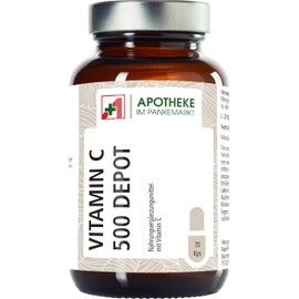 Viamin C Depot 500mg.70Kps. Immune Support. Langfristige Freisetzung von Vitamin C.Antioxidant. Made in Germany. Reinsubstanzen