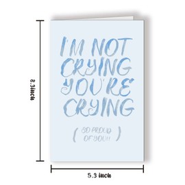 Funny Congrats Card for Graduate, Hilarious Graduation Card for Him Her, Special Proud of You Card