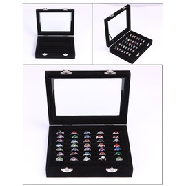 SPIEA Velvet-Style Ring Box, Jewelry Case, Ring Display Box, Accessory Storage Case