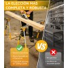 Burros Mesa De Trabajo Plegable 2pzs 1200kg Multiusos Carga Caballete