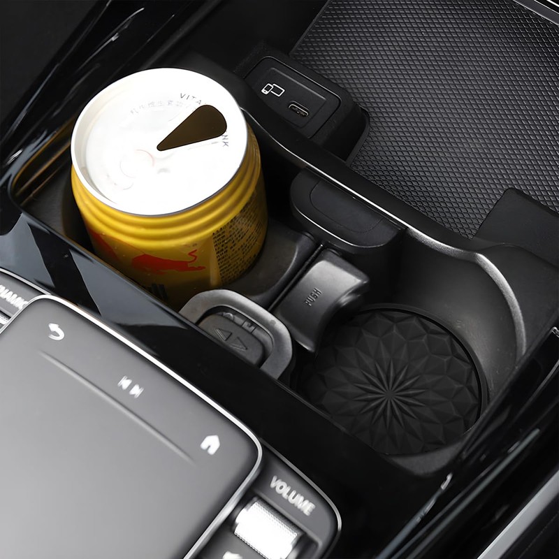 XINLIYA 4 Pack Car Cup Coasters, Universal 2.75 Inch, Non-Slip