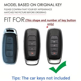 SANRILY PU Leather 3/4/5 Button Key Fob Cover Fit for Nissan Rogue 2024 2023 Pathfinder X-trail Ariya 8 Gen th New Teana Keyless with Keychain Black-blue