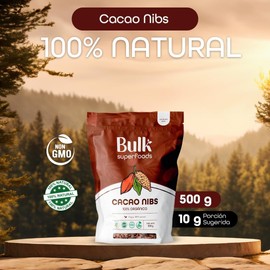 BULK SUPERFOODS Cacao Nibs 100% Orgánico Chocolate Amargo Sin Azúcar