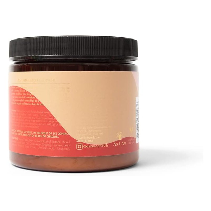 As I Am Aceite de ricino negro jamaicano, 16 onzas
