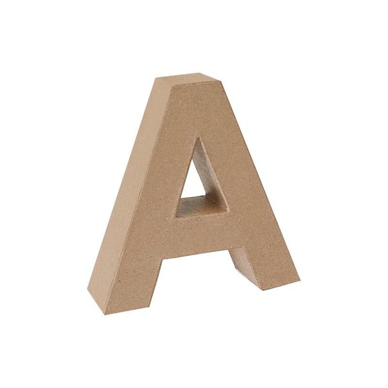 Cardboard Letter, 17.5 x 5.5 cm, Paper Part, Painting, Crafts,