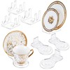 8 Pcs Acrylic Dinnerware Display Stand 4 Pcs 2 Tiers