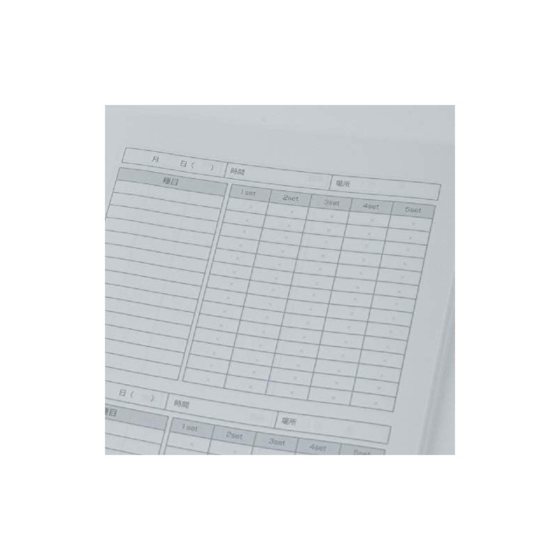 GOLD'S GYM Training Notebook A5 Size 104 Days/Gray