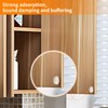 CHUNZEXI 320Pcs Cabinet Door Bumpers Clear Self Adhesive- Rubber Door