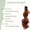Claw On Ponytail Extension Matte Material 18 Inch/45cm Curly Wavy
