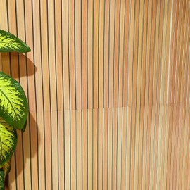 Dundee Deco 3D Wall Panels Wooden Effect - Cladding, Yellow Brown Wood Look Wall Paneling, Styrofoam Facing for Interior and Exterior Applications, DIY, SAMPLE, Size 10 x 10 in.