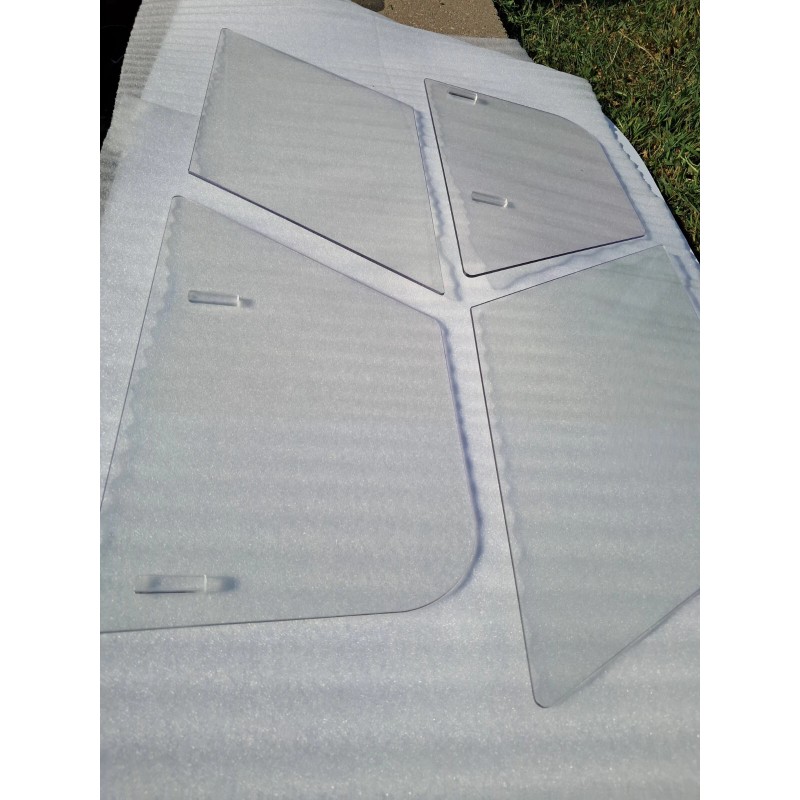 DAXCNC MG MGA NEW SIDE CURTAIN SLIDING WINDOWS SET 1956-1962