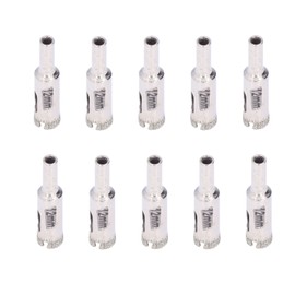10Pcs Glass Drill Bit 12mm High Torsion Stable Fine Workmanship Sturdy Durable Tile Drill Bits