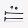 Nylon Universal Cable Tie Buckle, 100PCS Multifunctional Nylon Cable Tie